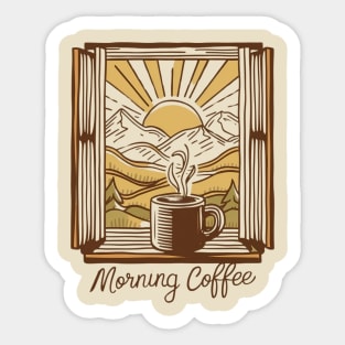 mornings are for coffee and contemplation Sticker